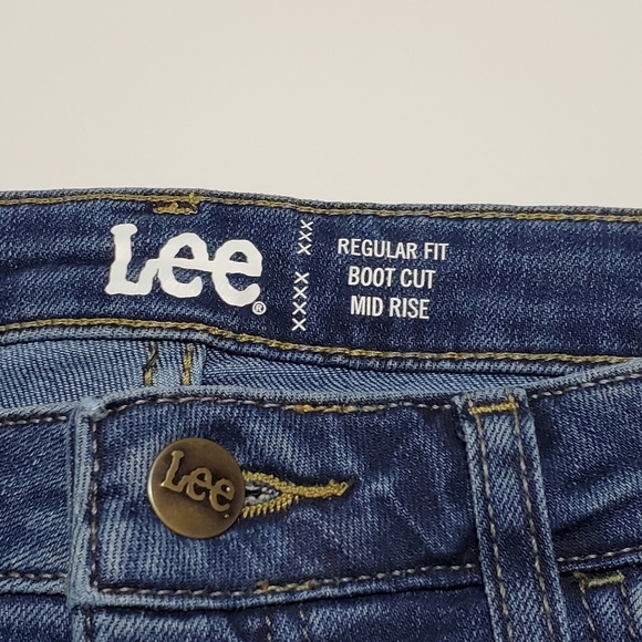 Lee Mid Rise Boot Cut Blue Jeans CARE307 - Picture 6 of 7